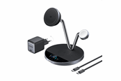 Puhelin - Adapterit & Laturit - Anker Prime Wireless Charging Station (3-in-1 MagGo AirCool Dock Stand) - Black - B25X7G11