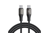 USB kaapelit - Joyroom Light-Speed ​​Series S-A25 USB-C / USB-C cable 100W 1.2m - black - Joyroom SA25-CC5 Light-Speed Series 100W Fast Char