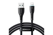 USB kaapelit - Joyroom Starry Series SA32-AL3 3A USB-A / Lightning cable 1m - black - Joyroom SA32 AL3 Starry Series 3A Fast Charging Da