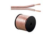 Audiokaapelit - Pro speaker cable 2x4mm 100.0m transparent on a reel - 98400T