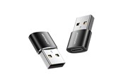 USB hub - Joyroom adapter from USB Type C (female) to USB (male) 2 pcs. black (S-H152 Black) USB hub - Musta - Joyroom S-H152 USB male to Type-C female adapter-2