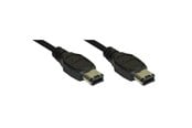 USB kaapelit - InLine Firewire cable IEEE1394 400 Mbps 1.0 m long 6/6-pin - FW-1