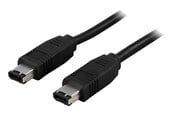 USB kaapelit - InLine FireWire cable 6-pin male - 6-pin male 2 m black - FW-2