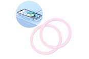 Puhelin - Kannet ja kotelot - Joyroom  set of metal magnetic rings for smartphone 2 pcs. pink (JR-Mag-M3) - JR-Mag-M3-2pcs-pink
