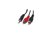 Audiokaapelit - InLine 2 x RCA male - 3.5 mm male cable 5 m - MM-142