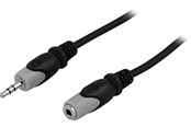 Audiokaapelit - Deltaco 3.5mm male - 3.5mm female audio extension cable 3 m - MM-161