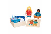 Nuket & tarvikkeet - Goki Flexible Dolls Fynja & Fabio 6 Outfits - 51482