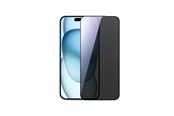 Puhelintarvikkeet - Näytönsuojat - Joyroom JR-MLG0282 2.5D Dustproof Privacy Tempered Glass with Black Frame for iPhone 15 Plus/16 Plus - JR-MLG0282