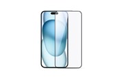 Puhelintarvikkeet - Näytönsuojat - Joyroom JR-MLG0286 2.5D Anti-Blue Light + Dustproof Tempered Glass with Black Frame for iPhone 15 Plus/16 Plus - JR-MLG0286