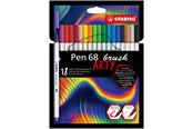 Luovat leikit - STABILO Pen 68 Brush - Felt-tip Pen - ARTY - Set of 18 Pieces - 568/18-21-20