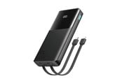 Powerbank - Joyroom JR-PBF19 22.5W 10000mAh Powerbank with Two Built-in Cables - Black Powerbank - musta - 10000 mAh - JR-PBF19