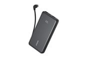 Powerbank - Anker Zolo Power Bank Black 10K 22.5W Built-In USB-C Cable Powerbank - musta - 10000 mAh - A110DH11