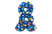 Lelut - Folat BV - Standing Foil Balloon Colorful Dots Number 8 - 72cm - 63978