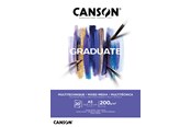 Askartelu- ja taidetarvikkeet - Canson Graduate Mixed Media Pad A5 200G 20 SH - 17-400110376