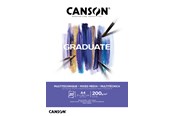 Askartelu- ja taidetarvikkeet - Canson Graduate Mixed Media Pad A4 200G 20 SH - 17-400110377