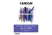 Askartelu- ja taidetarvikkeet - Canson Graduate Mixed Media Pad A3 200G 20 SH - 17-400110378