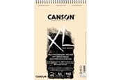 Askartelu- ja taidetarvikkeet - Canson XL Sand Grain A4 160G Natural Spiral 40 SH - 17-400110393