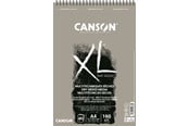 Askartelu- ja taidetarvikkeet - Canson XL Sand Grain A4 160G Grey Spiral 40 SH - 17-400110395