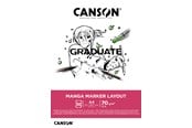 Askartelu- ja taidetarvikkeet - Canson Graduate Manga Marker Layout Pad A4 70G 50 SH - 17-31250P024