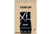 Askartelu- ja taidetarvikkeet - Canson XL Kraft LD A4 90G Spiral 60 SH - 17-400039141