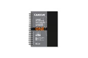 Askartelu- ja taidetarvikkeet - Canson One Art Book 21.6x27.9 cm 100G Spiral 80 SH Portrait - 17-400039212
