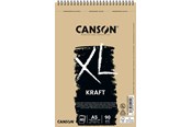 Askartelu- ja taidetarvikkeet - Canson XL Kraft LD A5 90G Spiral 40 SH - 17-400082832
