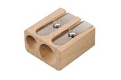 Askartelu- ja taidetarvikkeet - Lyra Sharpener Twin-Hole Pro Nat. Wood  ej bild - 1-7303220