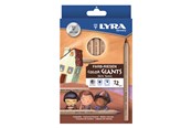 Kirjoitus- ja piirustustarvikkeet - Lyra Color Giant Skin Tones 12 pcs BL - 1-3931124