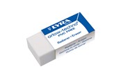 Kirjoitus- ja piirustustarvikkeet - Lyra Plastic Eraser  Sleeved White 30-pack - 1-7413300
