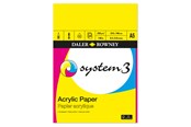 Askartelu- ja taidetarvikkeet - Daler-Rowney System3 Acrylic Pad 20 Sheets 230G A5 - 16-403600500