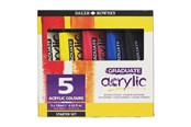 Askartelu- ja taidetarvikkeet - Daler-Rowney Graduate Acrylic Starter Set 5x120 ml - 16-123900100