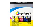 Askartelu- ja taidetarvikkeet - Daler-Rowney System3 Jumbo Process Set 5x150 ml - 16-129100150
