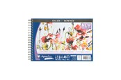 Askartelu- ja taidetarvikkeet - Daler-Rowney Aquafine CP Travel Book 12 Sheets 300G A5 - 16-432250500