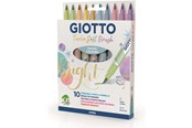 Kirjoitus- ja piirustustarvikkeet - Giotto Turbo Soft Brush Pastel Colours 10 pcs BL - 11-426900