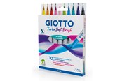 Kirjoitus- ja piirustustarvikkeet - Giotto Turbo Soft Brush Intense Colours 10 pcs BL - 11-426800