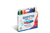 Kirjoitus- ja piirustustarvikkeet - Giotto Cera Wax Crayons Maxi 12 pcs BL - 11-291200