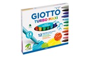 Kirjoitus- ja piirustustarvikkeet - Giotto Turbo Maxi 12 pcs - 11-454000