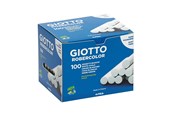 Kirjoitus- ja piirustustarvikkeet - Giotto Robercolor Chalks White Box 100-pack - 12-538800