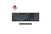 Näppäimistöt - Keychron K10 Pro QMK/VIA Wireless RGB Hot Swap K Pro Red - Pelinäppäimistö - Pohjoismainen - Musta - K10P-H1P-BO