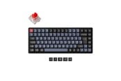Näppäimistöt - Keychron K2 Pro QMK/VIA Wireless RGB Hot Swap K Pro Red - Pelinäppäimistö - ilman numpadia - Pohjoismainen - Musta - K2P-J1P-BO