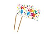 Lelut - Folat BV - Party Picks Happy Birthday 50 pcs. - 65108