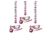 Lelut - Folat BV - Pink Hanging Decoration 3 pcs. - 09266