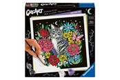 Luovat leikit - Ravensburger CreArt Pixie Cold Paint by Number - Cat - 25855 0