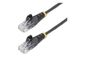 Verkkokaapelit - StarTech.com patch cable - black - Musta - 0.25m - N6PAT25CMBKS