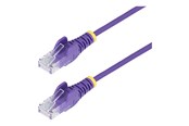 Verkkokaapelit - StarTech.com patch cable - purple - Purppura - 0.25m - N6PAT25CMPLS