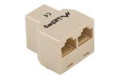 Verkkokaapelit - Lanberg network splitter - brown - Ruskea - AD-RJ45-2RJ45-OU