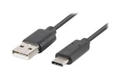 USB kaapelit - Lanberg - USB-C cable - USB to USB-C - 1 m - CA-USBO-20CU-0010-BK