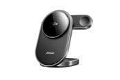 Puhelin - Adapterit & Laturit - Joyroom JR-W17 Qi 3-in-1 Wireless Inductive Charger - Black - JR-W17