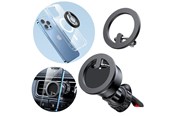 Puhelin - Muut lisävarusteet - Joyroom kit multifunctional magnetic car holder ring phone support black (JR-ZS294) - JR-ZS294 vent