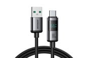 USB kaapelit - Joyroom S-A16 Pro Prism Series 66W USB-A - USB-C Cable with Display 1.2m - Black - S-A16 PRO_AC